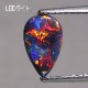 天然ブラックオパール 0.70ct　【レッドマルチ遊色】
