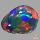 天然ブラックオパール 2.57ct 【最高峰クオリティー】 両面遊色 クックラン産出