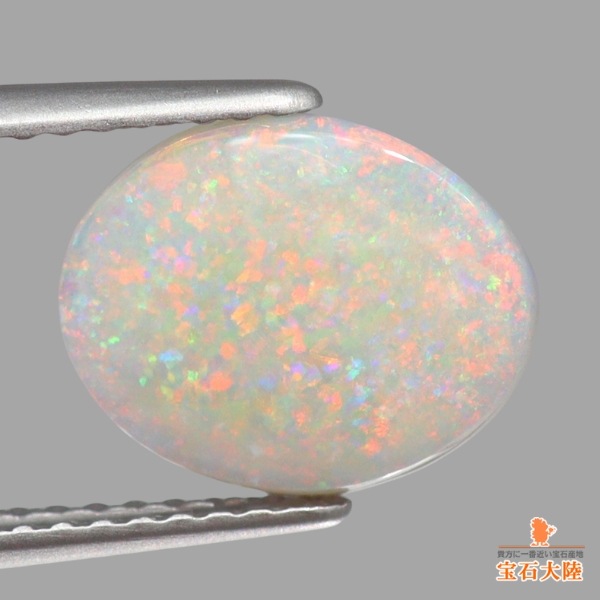 天然オパール 1.84ct 【ホワイト】 ライトニグリッジ