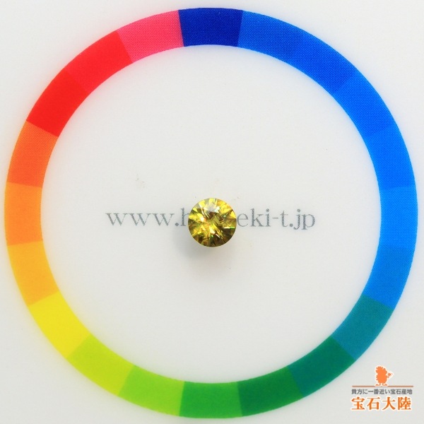 天然スフェーン 0.64ct 【煌めくイエロー】 マダガスカル