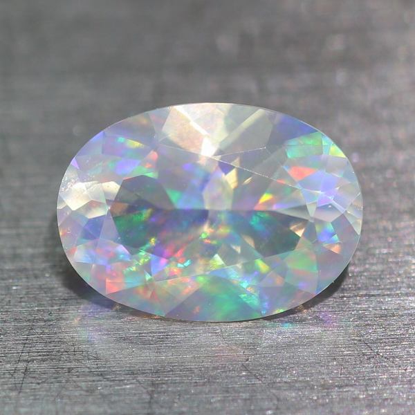 天然ウォーターオパール 0.50ct 【ファセットカット】 メキシコ