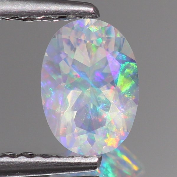 天然ウォーターオパール 0.50ct 【ファセットカット】 メキシコ