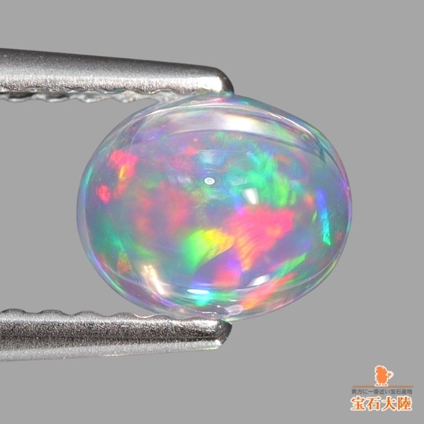 天然ウォーターオパール 0.73ct 【美遊色】 メキシコ