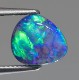 天然ブラックオパール 1.28ct 【Neon Green】 ライトニングリッジ