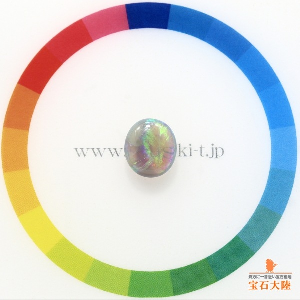 天然オパール 1.86ct 【瑞々しい透明感】 両面遊色 ライトニングリッジ