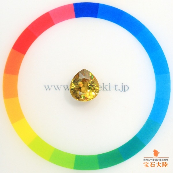 天然スフェーン 2.63ct 【煌めくゴールデンイエロー】 マダガスカル