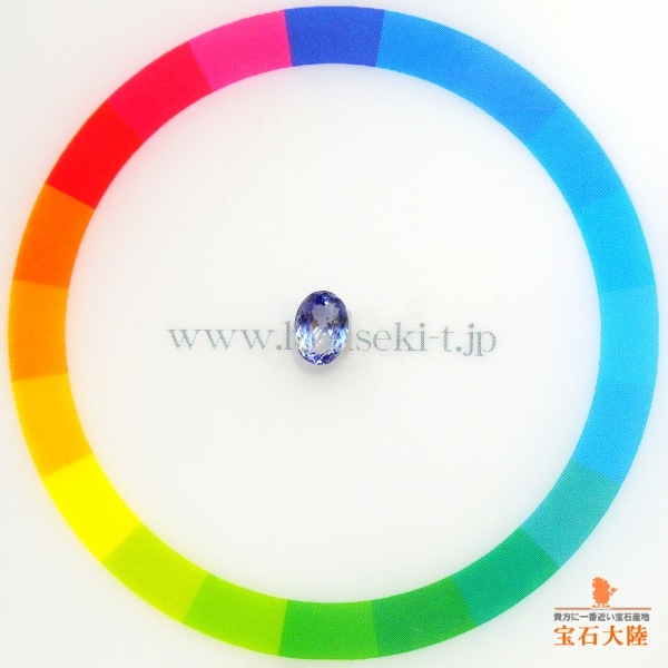 瞳ダイアリー　激レア 天然高品質ベニトアイト0.08ct【アメリカ】☆輝き希少石☆多色性