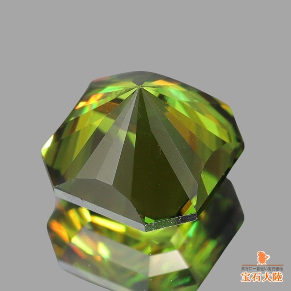 特価！天然スフェーン1.61ct　でかでかキャット♪S925フリーサイズリング スフェーン 3.2ct ダイヤモンド 1.1ct プラチナ リング(指輪