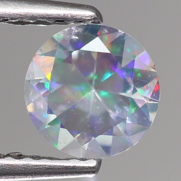 天然ウォーターオパール 0.55ct 【ラウンドファセット】 メキシコ