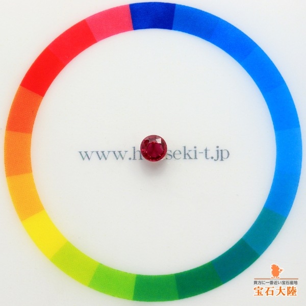 天然ルビー 0.42ct 【ラウンド】 ミャンマー