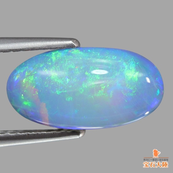 天然ブラックオパール 2.63ct 【水中の様なグリーンブルー遊色】