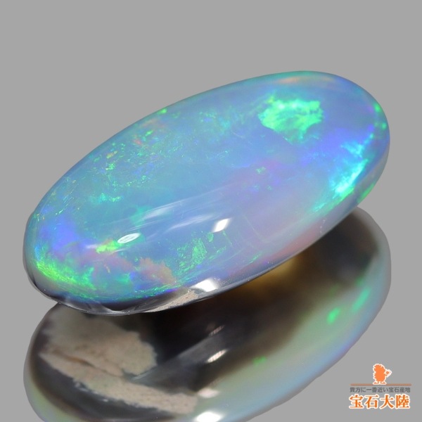 天然ブラックオパール 2.63ct 【水中の様なグリーンブルー遊色】