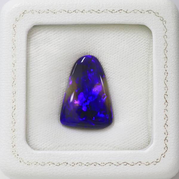 大割引 天然ブラックオパール 12.27ct 【パープルブルー遊色】 クリスタル ブレスレット・バングル