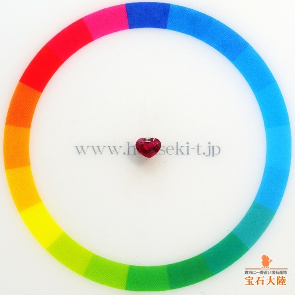 天然ルビー 0.31ct 【Pigeon's Blood・非加熱】ハート ミャンマー GIA産地鑑別 