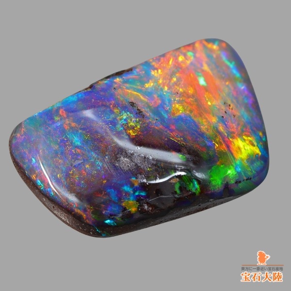 天然ボルダーオパール 3.40ct 【マルチ美遊色】オーストラリア