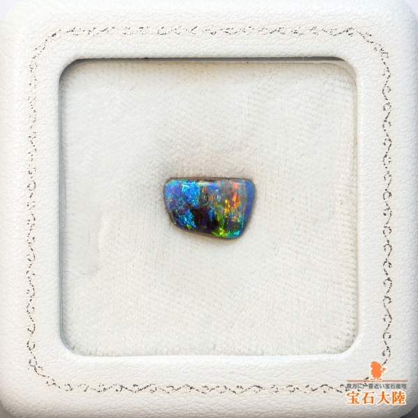 天然ボルダーオパール 3.40ct 【マルチ美遊色】オーストラリア