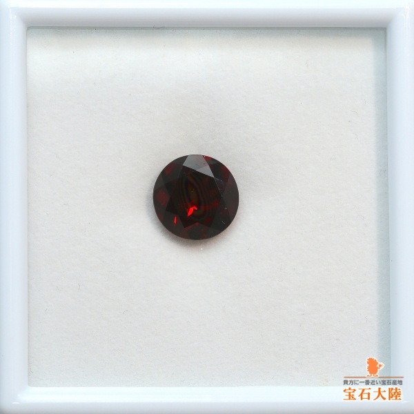 天然ガーネット 3.92ct 【濃厚レッド】10mmラウンド 成分3種混合