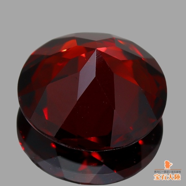 天然ガーネット 3.92ct 【濃厚レッド】10mmラウンド 成分3種混合
