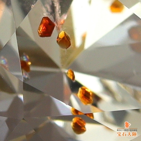 天然ガーネットインクォーツ 5.71ct 【個性的】ペアシェイプ
