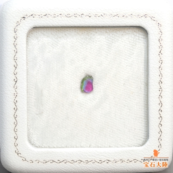 天然トリカラートルマリン 0.29ct 【パライバ】 スライス ブラジル GIA産地鑑別付