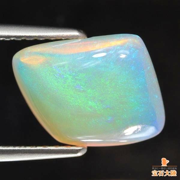 天然オパール 3.21ct 【ミルキーグリーン】 ライトニングリッジ