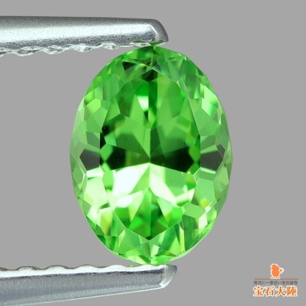 天然ツァボライトガーネット 0.72ct 【煌めくアメリカンカット】 タンザニア
