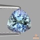 天然ゾイサイト 0.62ct 【マルチブルー】トリリアントカット