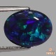 天然ブラックオパール 3.09ct 【美濃色ブルー】 黒生地