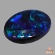 天然ブラックオパール 3.09ct 【美濃色ブルー】 黒生地