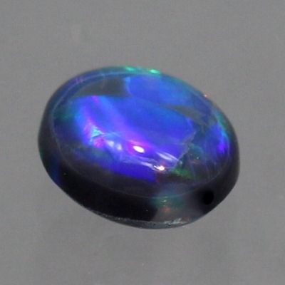 天然ブラックオパール　0.34ct　【ローリング遊色】 レッド