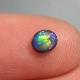 天然ブラックオパール　0.34ct　【ローリング遊色】 レッド