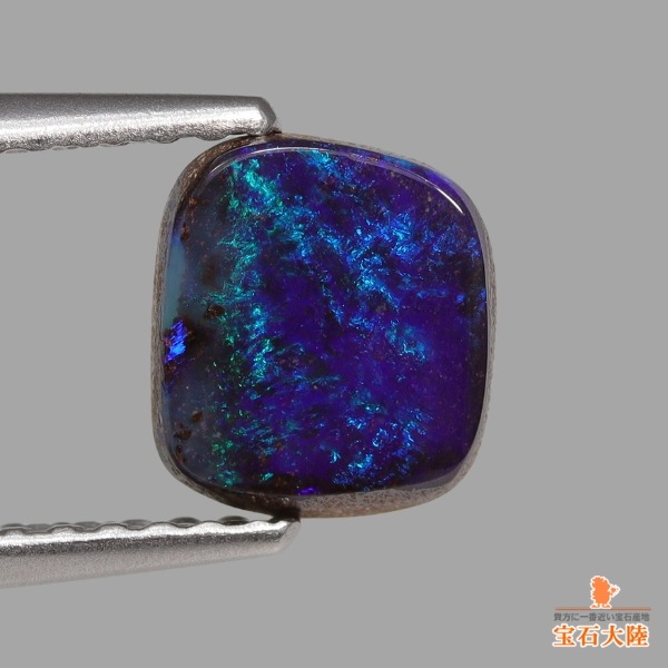 天然ボルダーオパール 1.01ct 【群青遊色】 オーストラリア