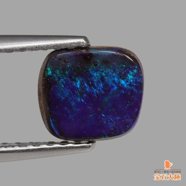 天然ボルダーオパール 1.01ct 【群青遊色】 オーストラリア