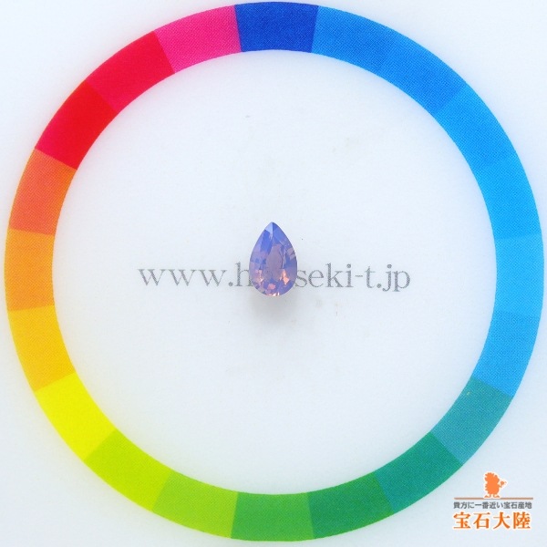 天然サファイア 0.54ct 【ミルキーパープル・非加熱】ベトナム