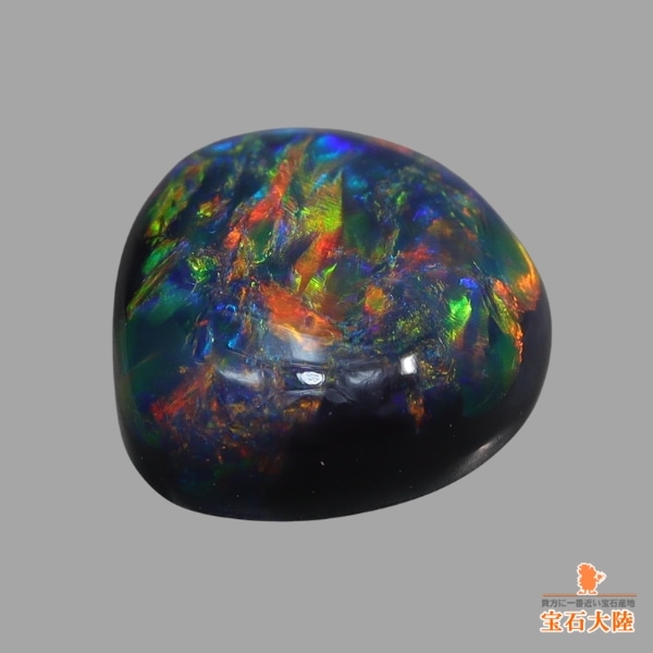 天然ブラックオパール 0.95ct 【黒生地・マルチ遊色】ライトニングリッジ