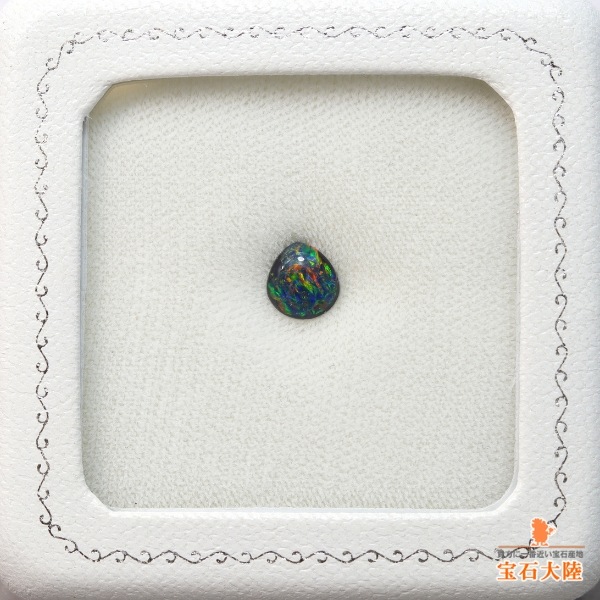天然ブラックオパール 0.95ct 【黒生地・マルチ遊色】ライトニングリッジ