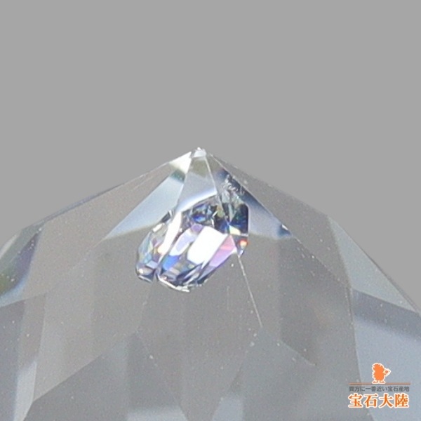 天然アナテースインクォーツ 2.02ct【イリデッセンス】カスタムカット