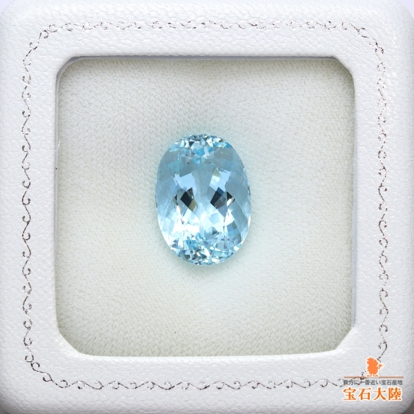 天然アクアマリン 12.05ct 【アクアブルー】 オーバル
