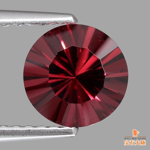 天然ロードライトガーネット 1.65ct 【コンケーブカット】 モザンビーク
