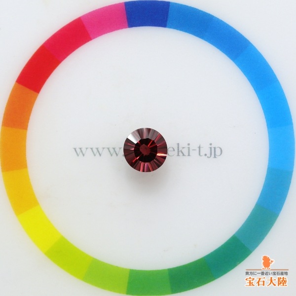 天然ロードライトガーネット 1.65ct 【コンケーブカット】 モザンビーク