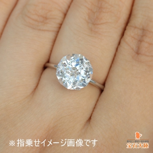天然アナテースインクォーツ 3.62ct【万華鏡】ファンシーカット