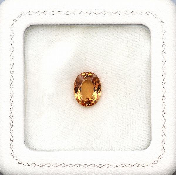 天然インペリアルトパーズ 4.49ct 【オレンジ】 中宝