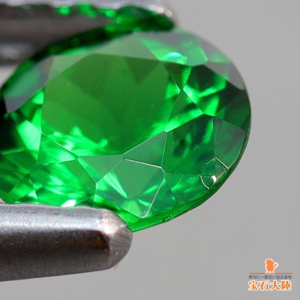 天然ツァボライトガーネット 0.48ct 【訳あり品】 美濃色 タンザニア