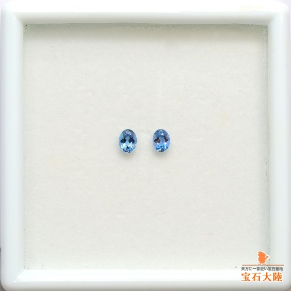 天然アクアマリン 0.28ct/2P 【Tatu産】 ペア ブラジル