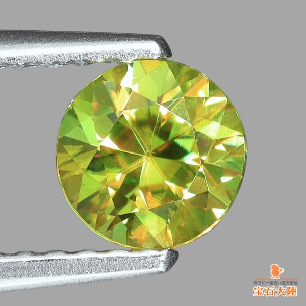 天然スフェーン 0.63ct 【煌めくグリニッシュイエロー】 マダガスカル