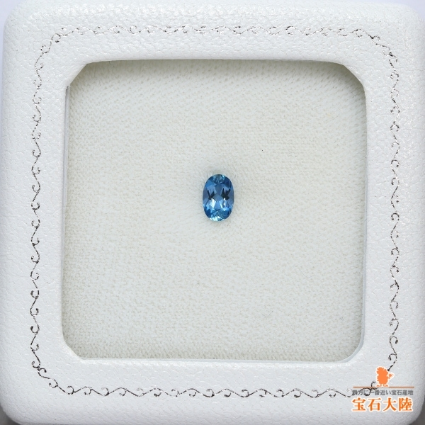 天然アクアマリン 0.42ct 【サンタマリアカラー・非加熱】 ブラジル