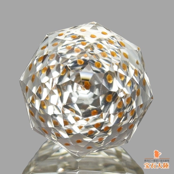 天然ガーネットインクォーツ 2.62ct 【万華鏡】カスタムカット