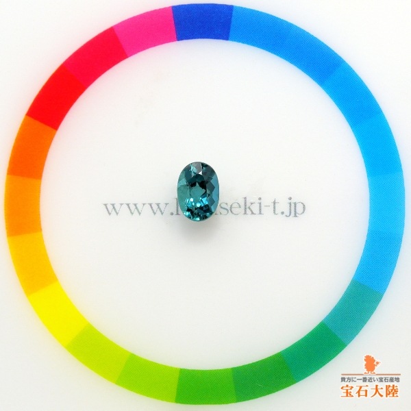 天然トルマリン 0.87ct 【インディゴライト】 日独ソ付 ブラジル