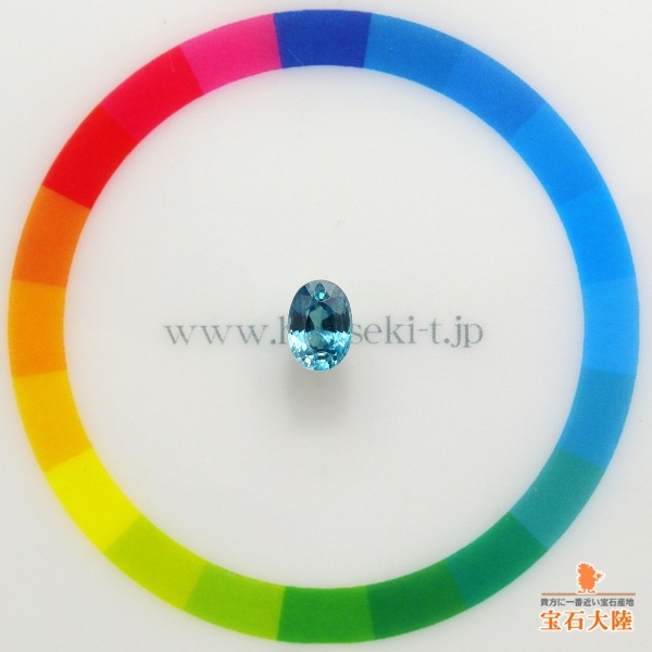 天然ジルコン 1.06ct 【煌めくブルー】 カンボジア