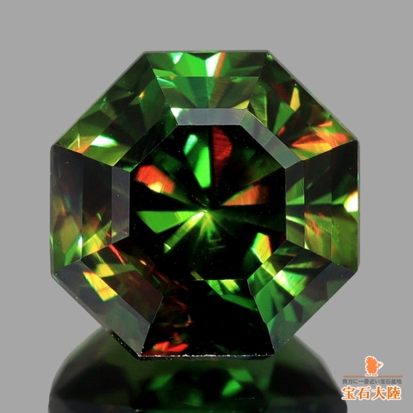 天然スフェーン 2.92ct 【美濃色カスタム】 パキスタン 日独鑑別付